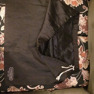 Coach Brown Fabric Gift Bag